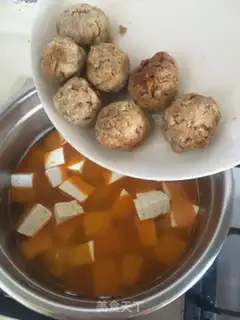 Make Shrimp meatball tofu step 5