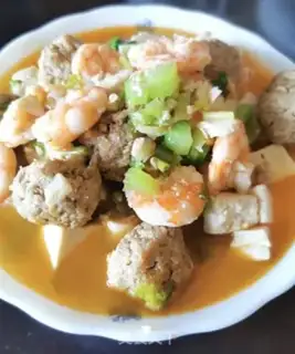 Make Shrimp meatball tofu step 8