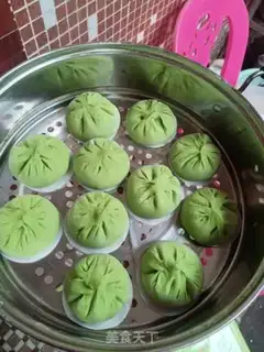 Make A spinach juice bun step 10