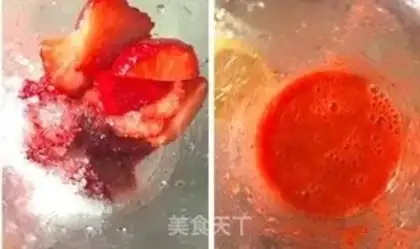 Make Strawberry cheese pudding step 0