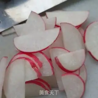 Make Water radish and lamb step 1