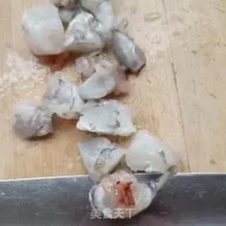 Make Chicken intestines, shrimp slid step 1