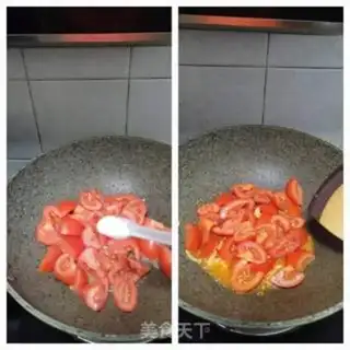 Make Homemade tomato fried meat step 8