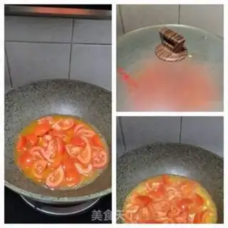 Make Homemade tomato fried meat step 9