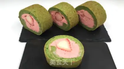 Make Tea strawberry rolls step 28