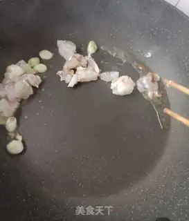 Make Chicken intestines, shrimp slid step 6