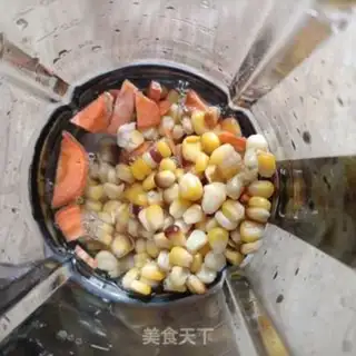 Make Carrot milk corn juice step 2