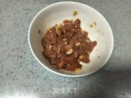 Make Pickles, pink meat step 1