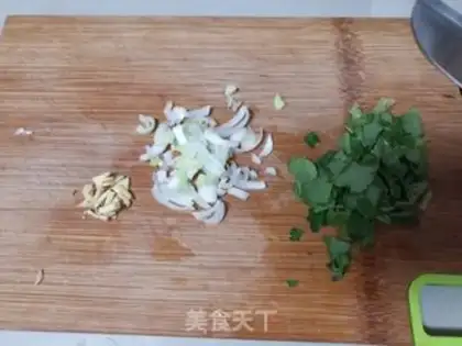 Make Duck blood fan soup step 3