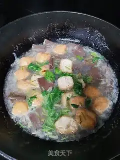 Make Duck blood fan soup step 8