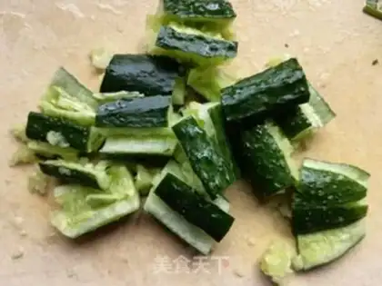 Make Cucumber eggs step 3