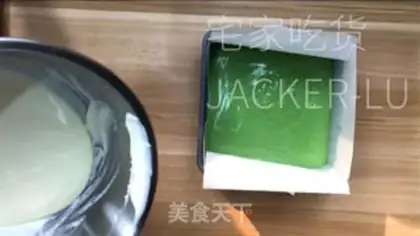 Make Marble rubbing tea mousse step 9