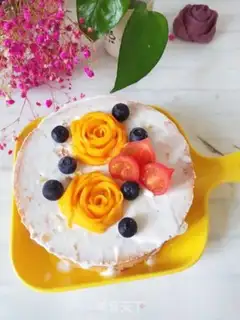 Make Yogurt mango cake step 4