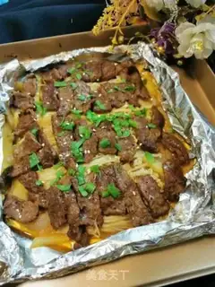 Make Golden mushroom roast beef step 7