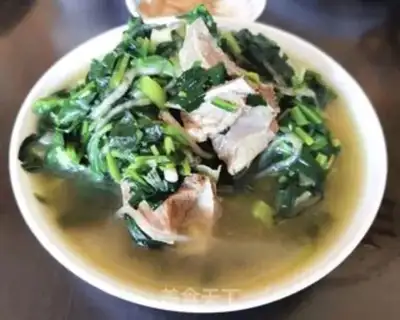 Make A spinach pastry curry bone step 7