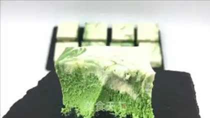 Make Marble rubbing tea mousse step 13