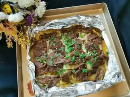 Make Golden mushroom roast beef step 8