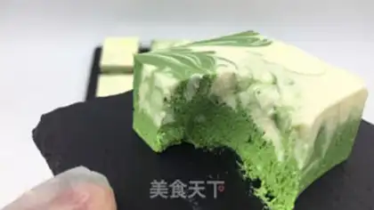 Make Marble rubbing tea mousse step 14