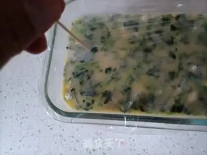 Make A spinach chicken cake step 11