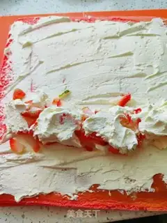 Make Red velvet cream cake step 18