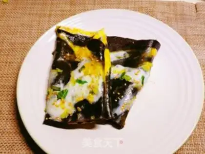 Make Black rice egg pancakes step 10