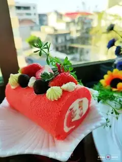 Make Red velvet cream cake step 24