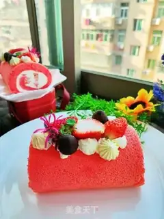 Make Red velvet cream cake step 25