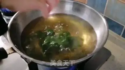 Make Japanese beef oatmeal step 2