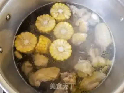 Make The corn and chicken soup step 10