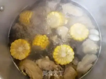 Make The corn and chicken soup step 11