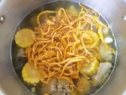 Make The corn and chicken soup step 12