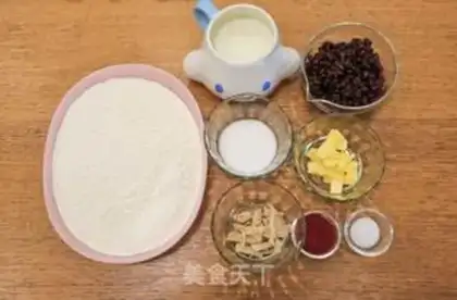 Make Bean flower toast step 0