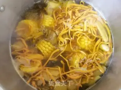Make The corn and chicken soup step 13