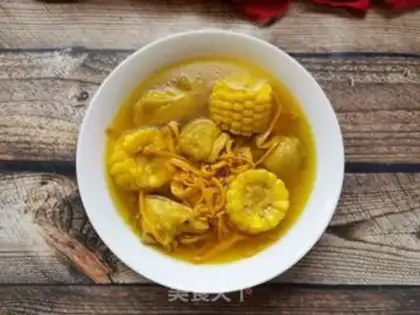 Make The corn and chicken soup step 16