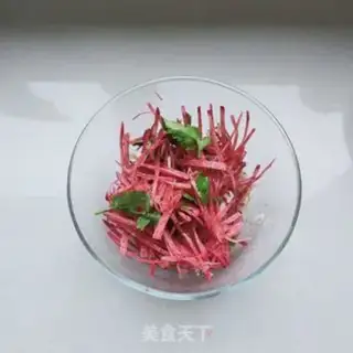 Make Shrimp leather radish step 6