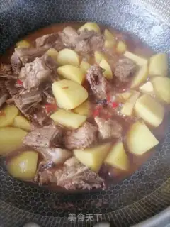 Make Potato burn ribs step 6
