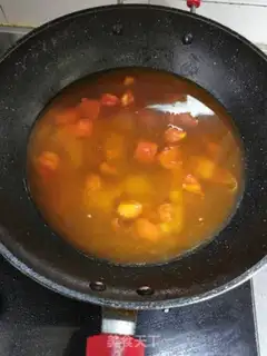 Make Tomato color. Noodles step 4
