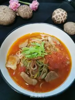 Make Tomato color. Noodles step 8