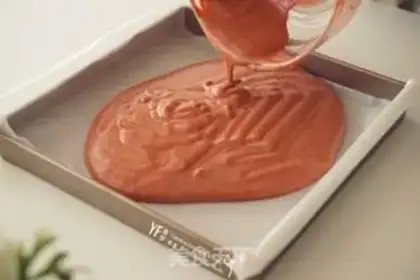 Make Red velvet cake rolls step 5