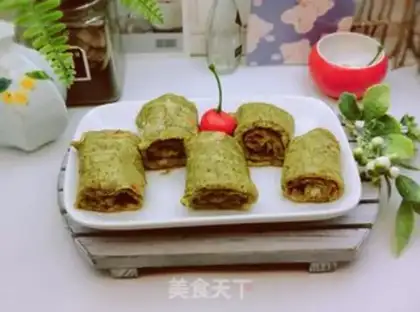 Make Eggs and bean rolls step 11
