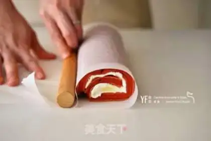 Make Red velvet cake rolls step 7