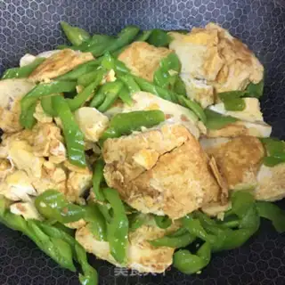 Make Pepper egg tofu step 7