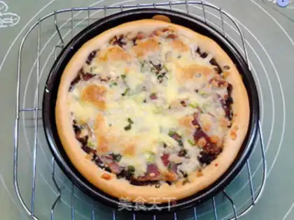 Make Soy mushroom pizza step 26
