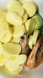Make Shrimp-skin egg tofu step 1
