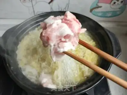 Make Sour sauce and white meat step 5