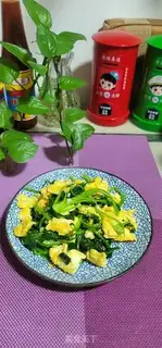 Make Spinach fried eggs step 12