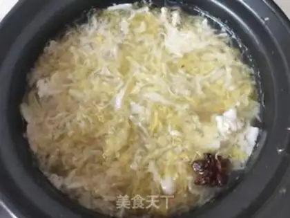 Make Sour sauce and white meat step 7