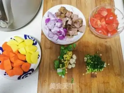 Make Potato beef step 1