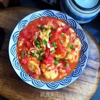 Make Tomato fried eggs step 10