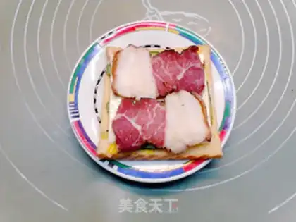 Make A pork cheese sandwich step 5